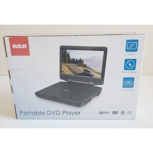 RCA 9" Portable DVD Player With Display & Car Charger New In Opened Box